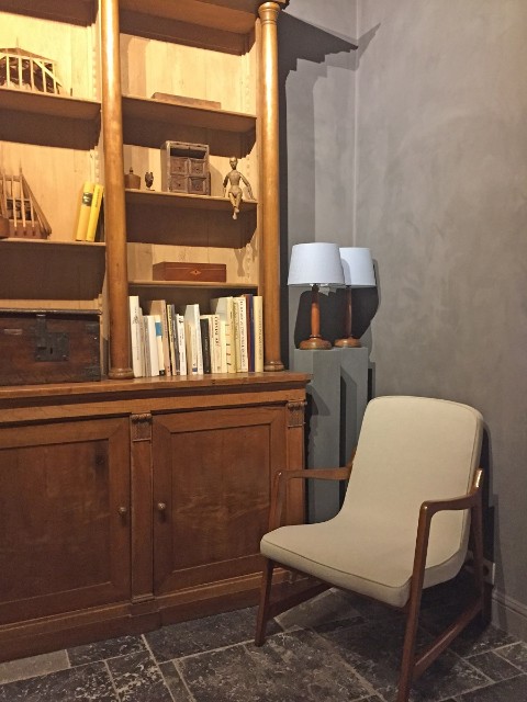 Paar Tafellampen walnoot jaren 20 - Afbeelding 5