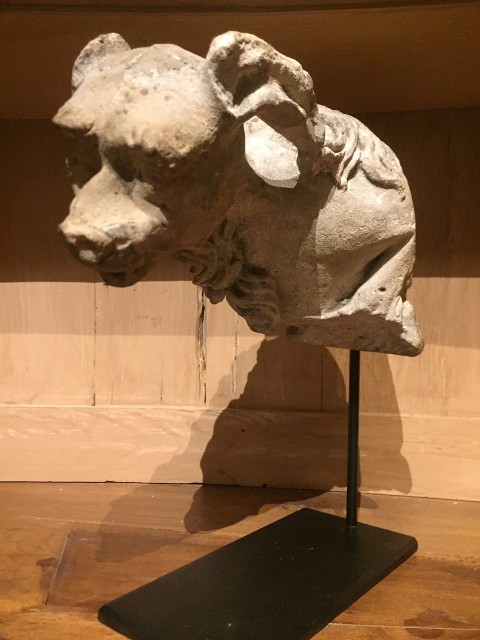 Waterspuwer waterspuwer stenen sculptuur - Afbeelding 3