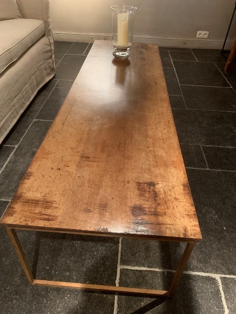 notenhouten salontafel - Afbeelding 4