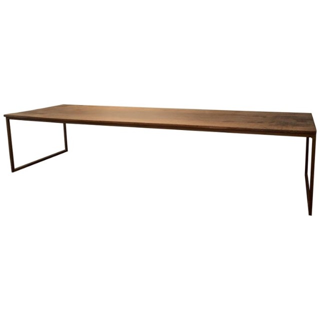 notenhouten salontafel - Afbeelding 7