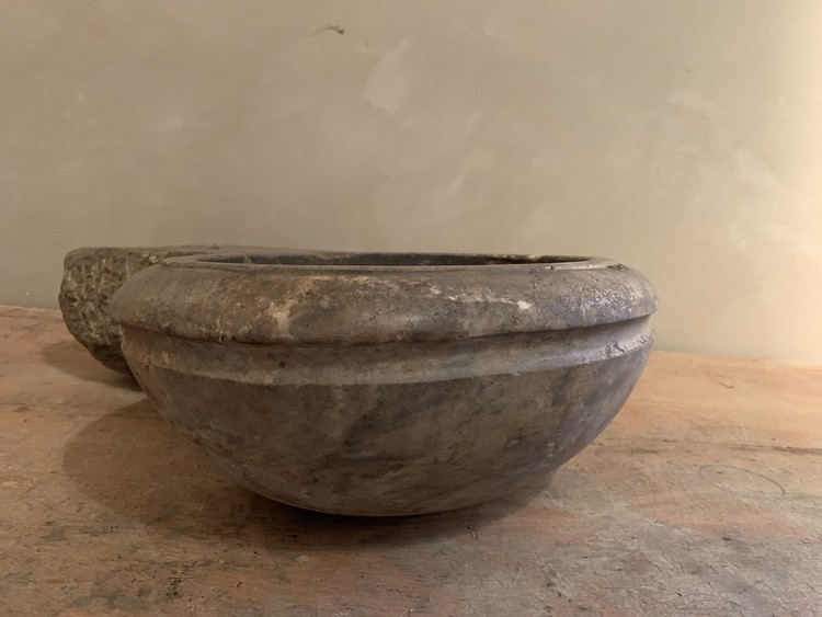 VERKOCHT 18e eeuwse Franse bassin bénitier - Afbeelding 2