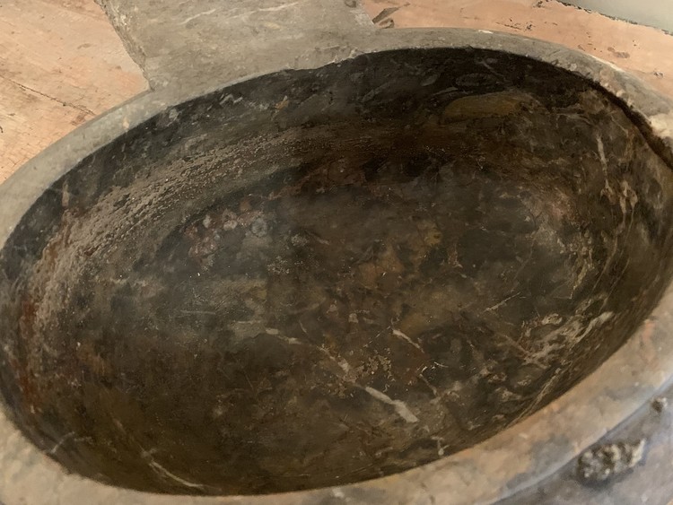 VERKOCHT 18e eeuwse Franse bassin bénitier - Afbeelding 4