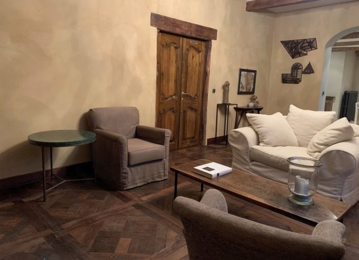 serpentine marmeren bijzettafeltje rond - Afbeelding 6