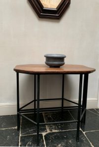 Paar Consoles Walnoot en IJzer - Afbeelding 4