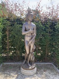 19e eeuws bronzen tuinbeeld venus - Afbeelding 2