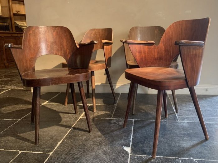 lubomir hofmann fauteuil voor ton 1960 midcentury - Afbeelding 2