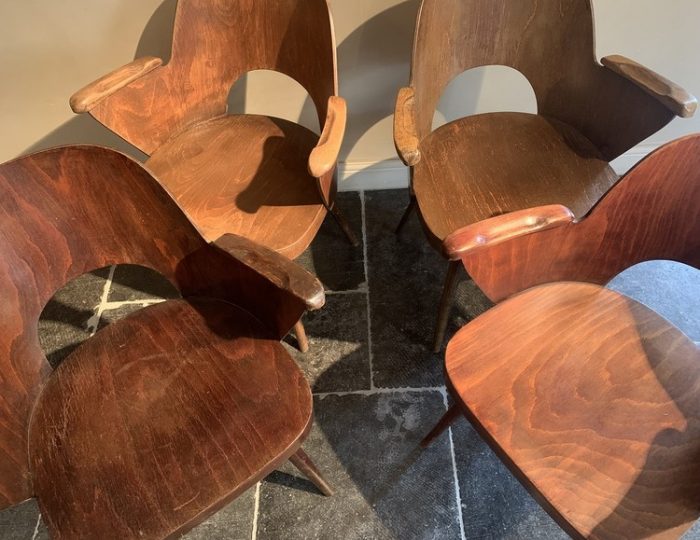 lubomir hofmann fauteuil voor ton 1960 midcentury - Afbeelding 3