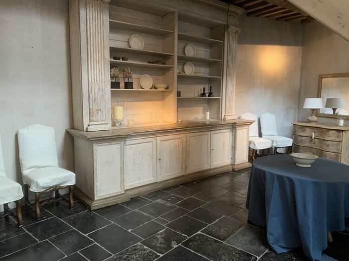 Bibliotheek open kast Italië 18e eeuw - Afbeelding 3