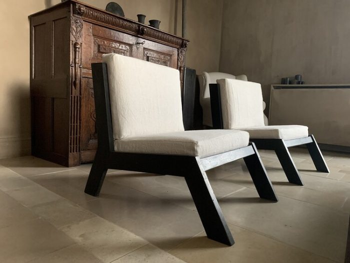 paar kubistische loungestoelen - Afbeelding 2