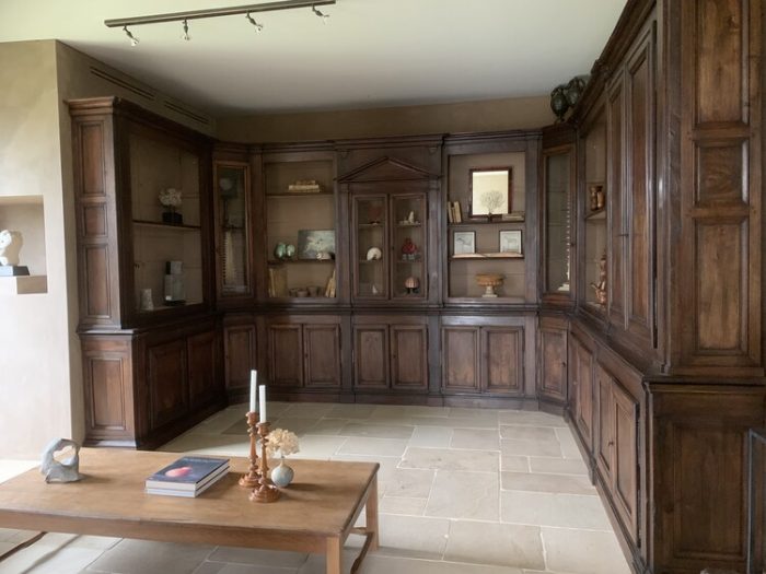 Bibliotheekpanelen van Italiaans notenhout - Afbeelding 2