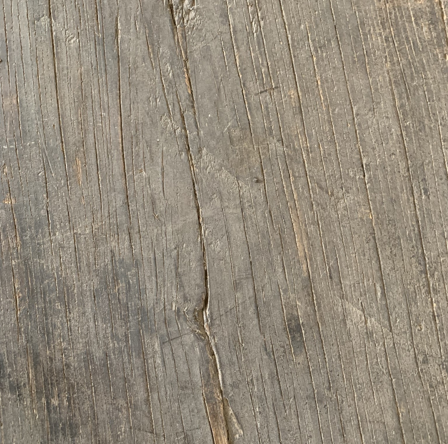 Grote console bijzettafel met 19e eeuws blad en onderstellen - Afbeelding 7