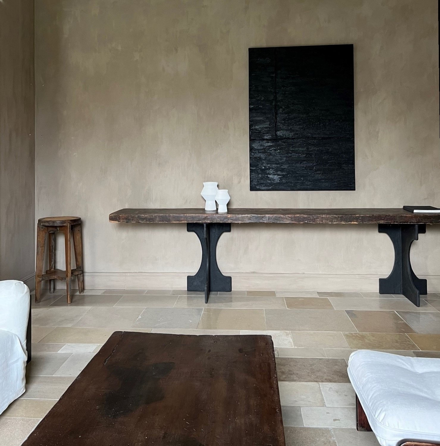 Pierre Jeanneret Chandigarh hoge kruk met canework PJ-011001 - Afbeelding 14